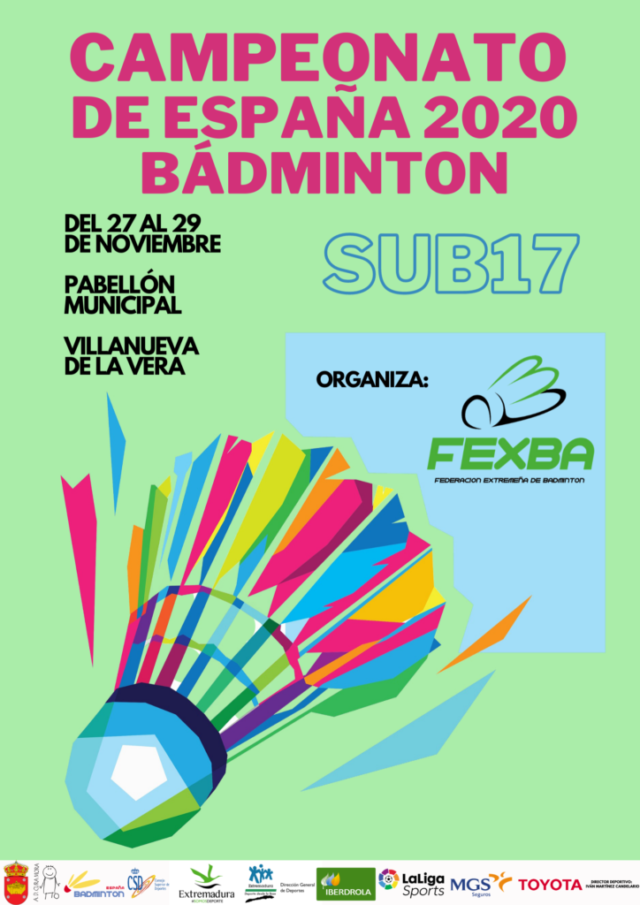 Villanueva de la Vera acoge el Campeonato de España de Badminton Sub-17